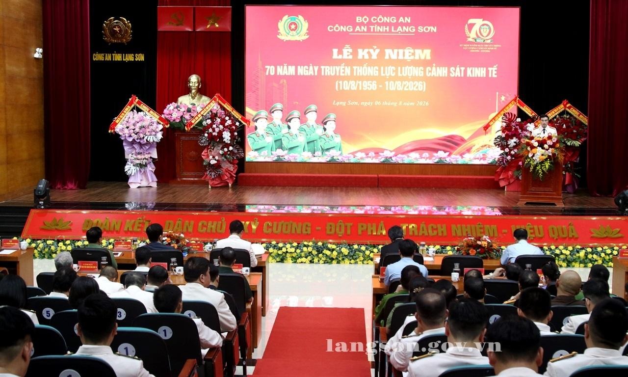 Công an tỉnh Lạng Sơn kỷ niệm 70 năm Ngày truyền thống lực lượng Cảnh sát kinh tế