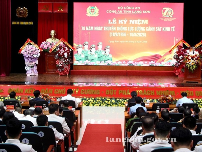 Công an tỉnh Lạng Sơn kỷ niệm 70 năm Ngày truyền thống lực lượng Cảnh sát kinh tế