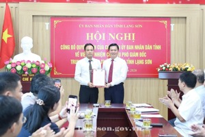 Công bố Quyết định bổ nhiệm chức vụ Phó Giám đốc Trung tâm Phát triển quỹ đất tỉnh